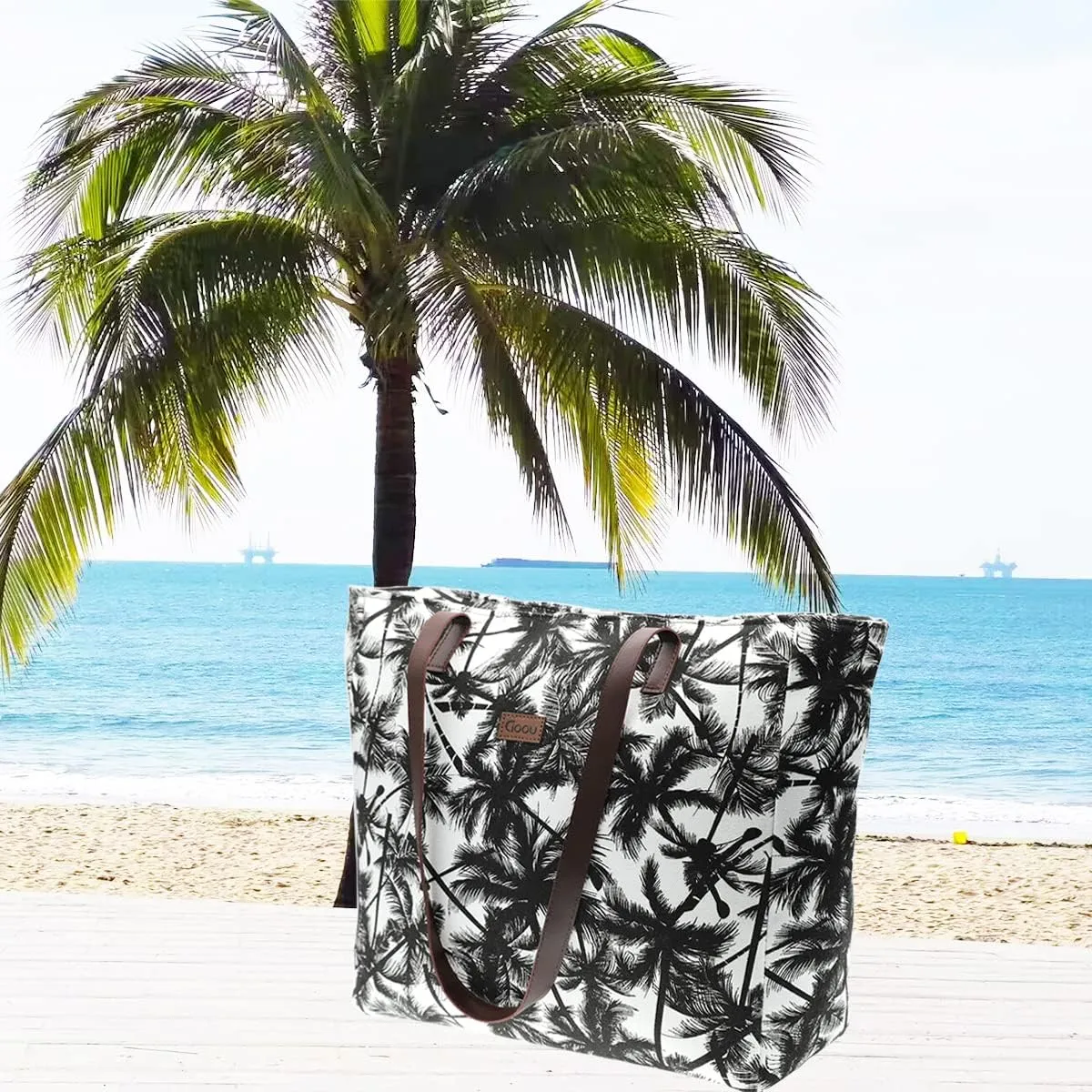 We We Summer Beach bags for Women Large Beach Tote Bag Pool Beach Towel Bags Daily Bags for Travel Gym