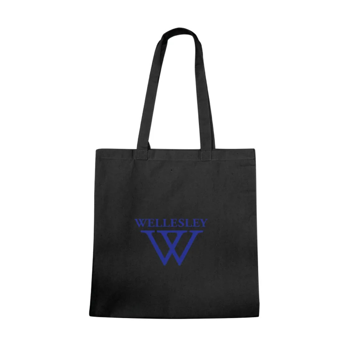 Wellesley College Blue Institutional Tote Bag