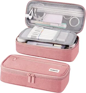 WEMATE Large Pencil Case, Big Capacity Pencil Pouch Stationery Pen Bag, Storage High Capacity Bag Pouch Holder Box Organizer, Marker Pen Case for Women & Men