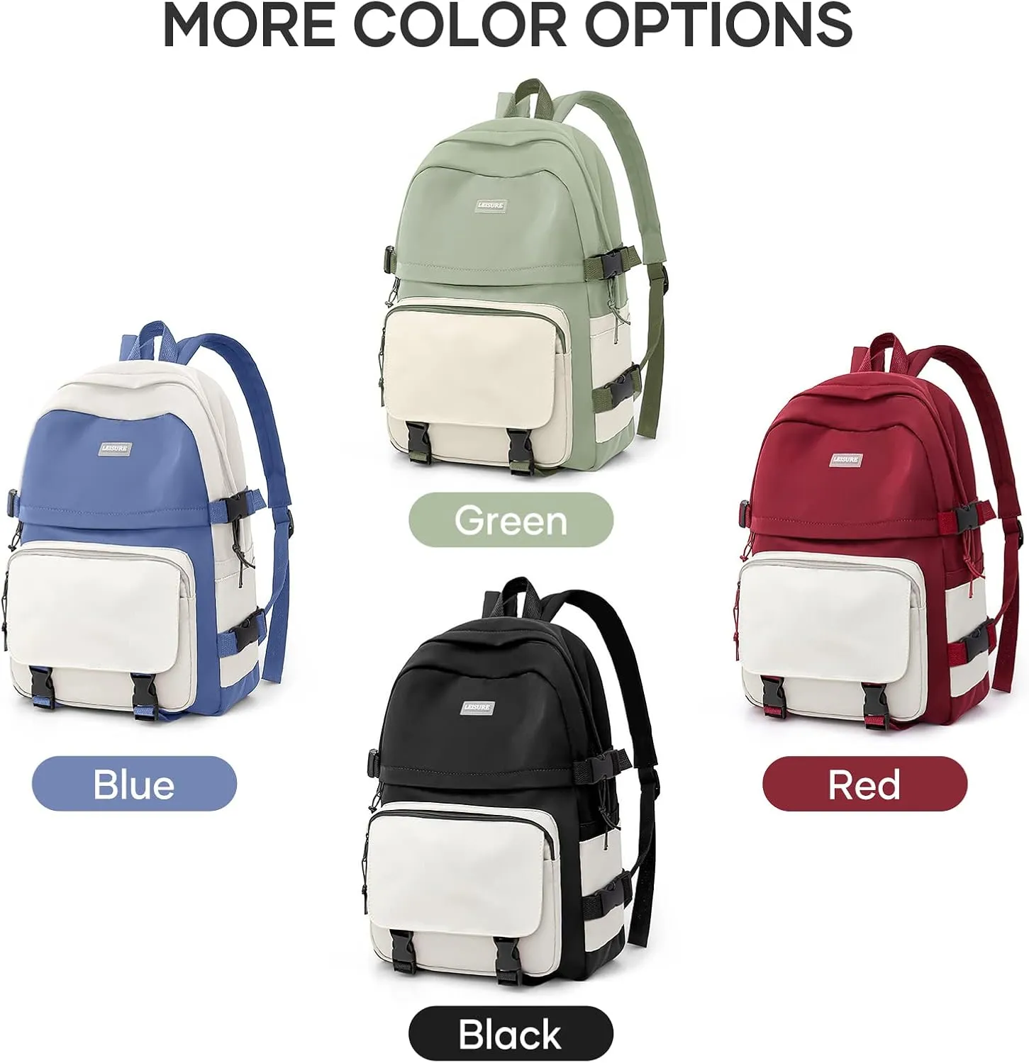 weradar Cute College Backpack for Women Men,Middle School Backpack For Teen Girls,Waterproof Travel Rucksack Casual Daypack,High School Bag For Boy,Kawaii Students(Blue)