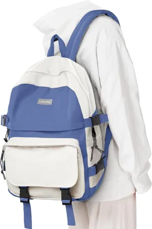 weradar Cute College Backpack for Women Men,Middle School Backpack For Teen Girls,Waterproof Travel Rucksack Casual Daypack,High School Bag For Boy,Kawaii Students(Blue)