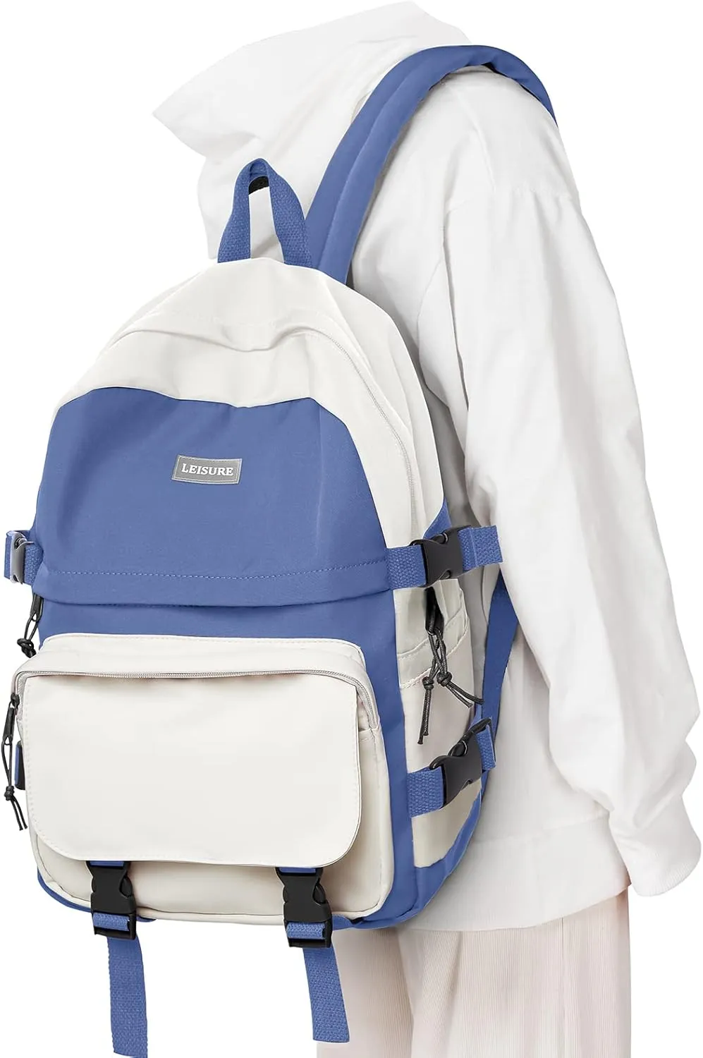 weradar Cute College Backpack for Women Men,Middle School Backpack For Teen Girls,Waterproof Travel Rucksack Casual Daypack,High School Bag For Boy,Kawaii Students(Blue)