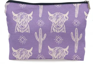 Western Makeup Bag,Western Gifts For Women,Cow Makeup Bag,Cowgirl Stuff,Western Stuff For Women,Western Gifts,Cowgirl Gifts(COW D)