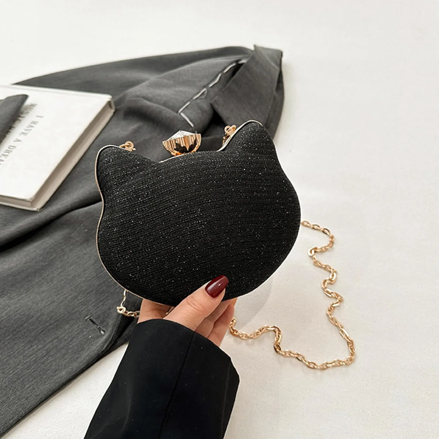 Women Evening Bag Clutch Tote Chain Shoulder Handbag Purse