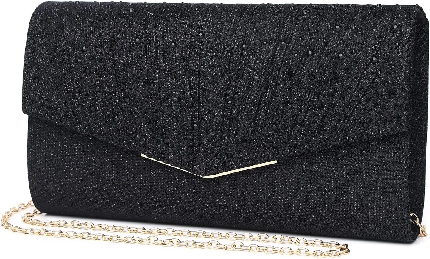 Women Evening Bags Glitter Sequins Clutch Purses for Women Shiny Envelope Handbag Formal Wedding Party Prom Purse