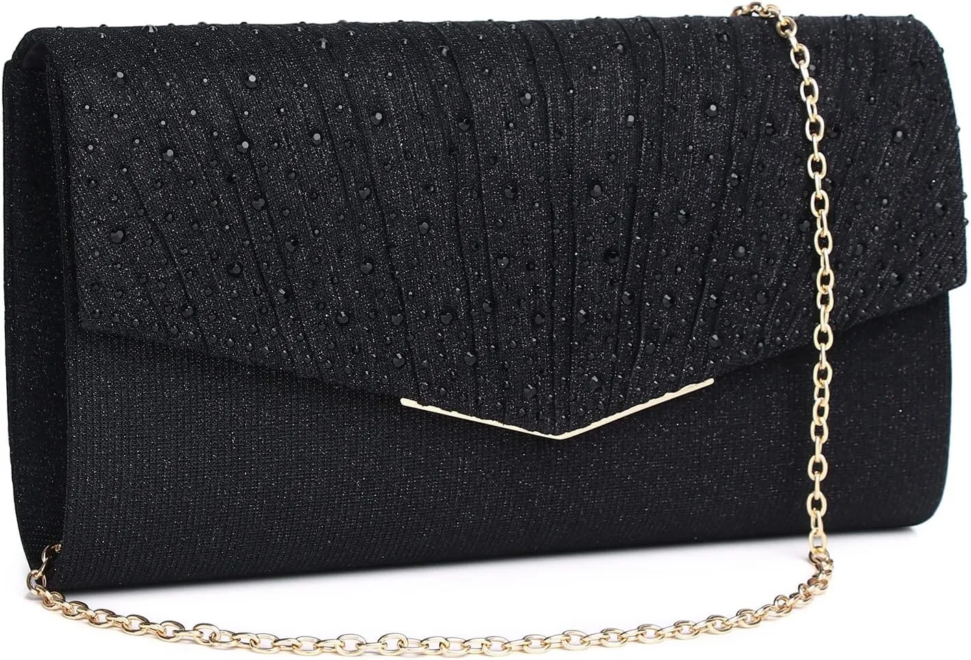 Women Evening Bags Glitter Sequins Clutch Purses for Women Shiny Envelope Handbag Formal Wedding Party Prom Purse