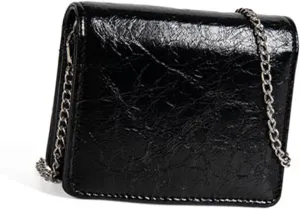 Women Fashion Small Purse Evening Bag with Crossbody Chain PU Leather Portable Coin Purse Lipsticks Earphone Organizers
