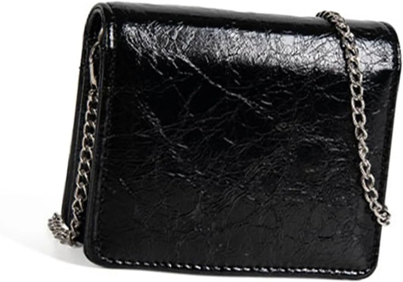 Women Fashion Small Purse Evening Bag with Crossbody Chain PU Leather Portable Coin Purse Lipsticks Earphone Organizers