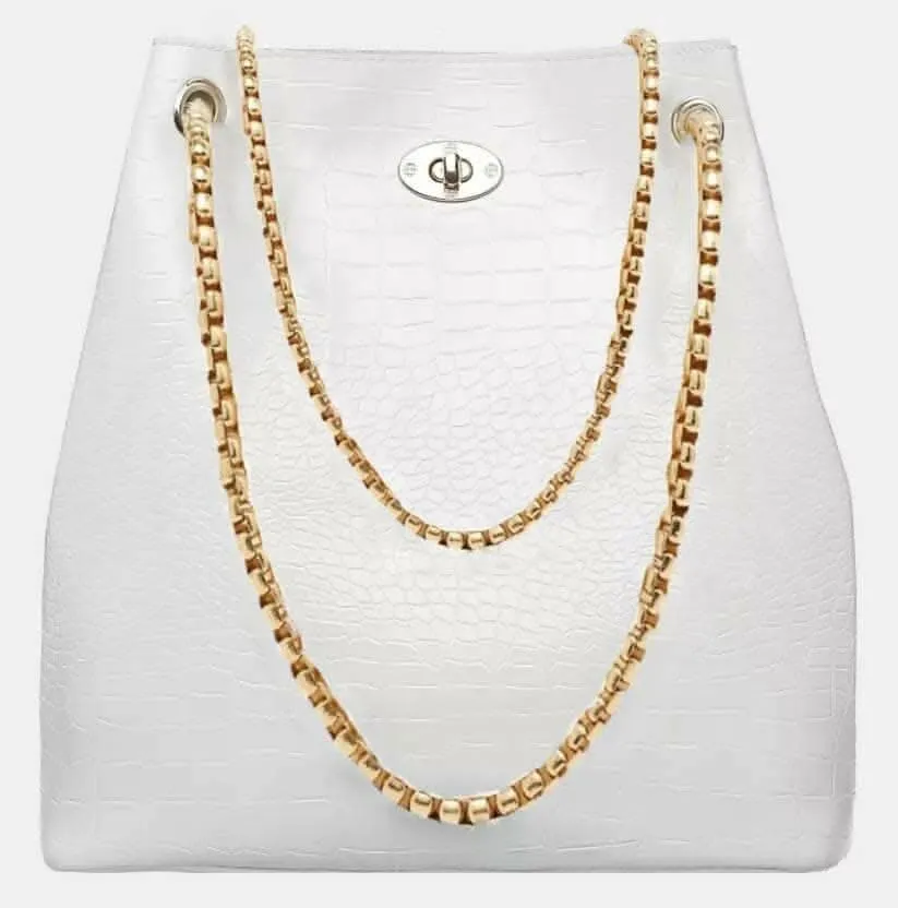 Women White Handbag