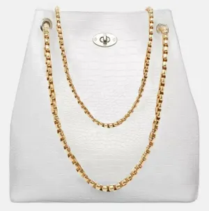 Women White Handbag