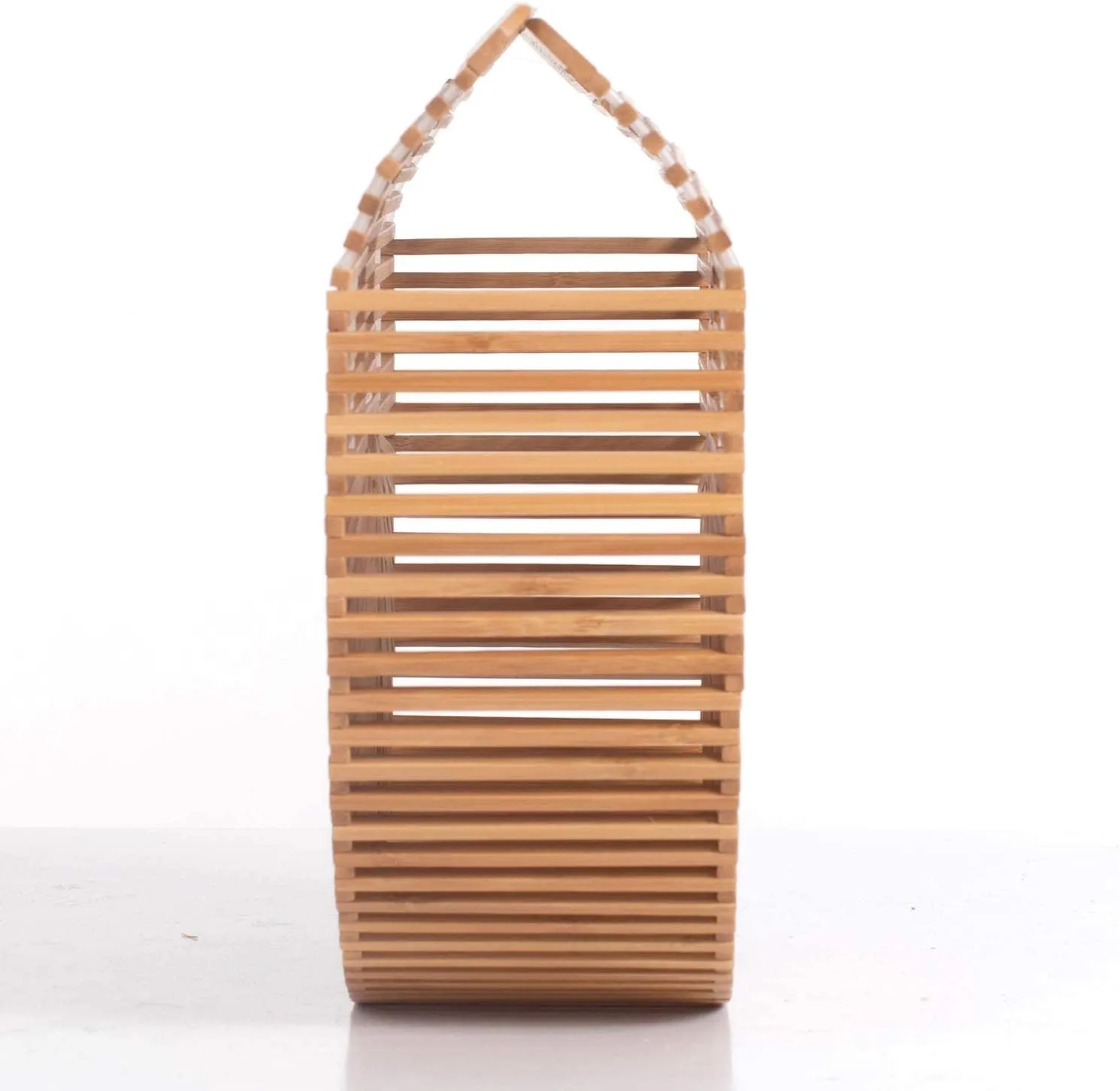 Women's Bamboo Handbag by Handmade Straw Bag,Tote Bamboo Purse Natural Basket Bag for Summer Beach…