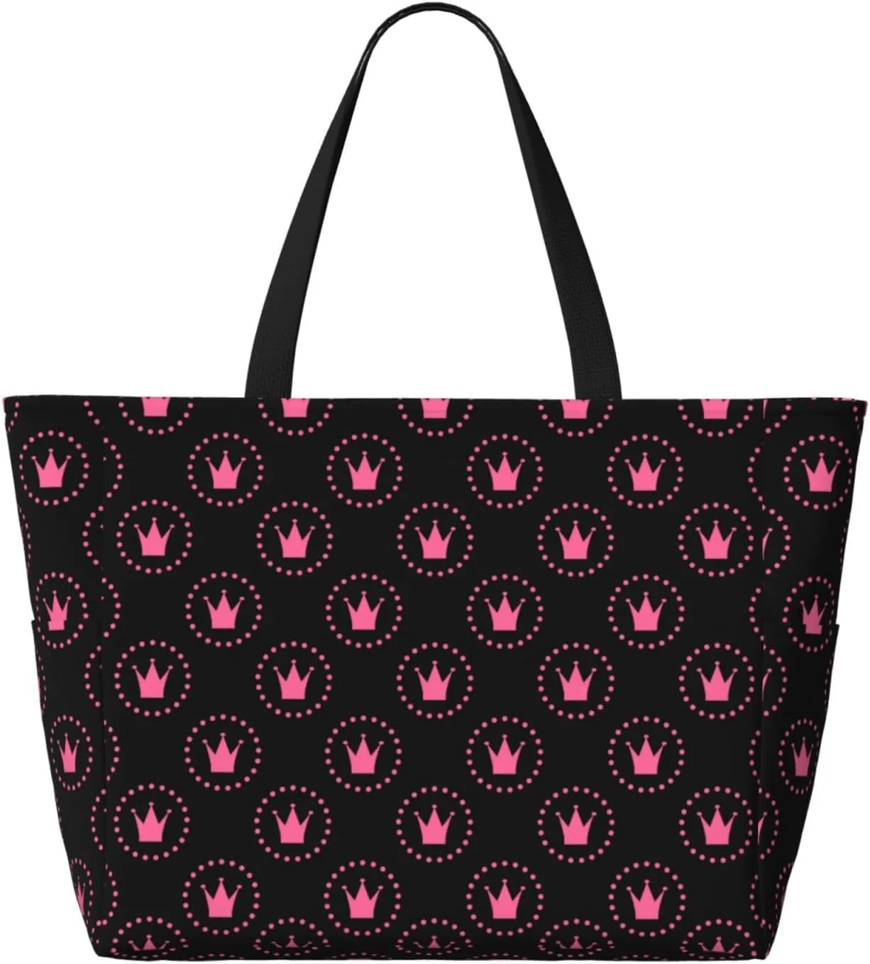 Women's Beach Travel Bags Large Waterproof Tote Bag with Pockets Sandproof Handbag for Beach Gym Vacation