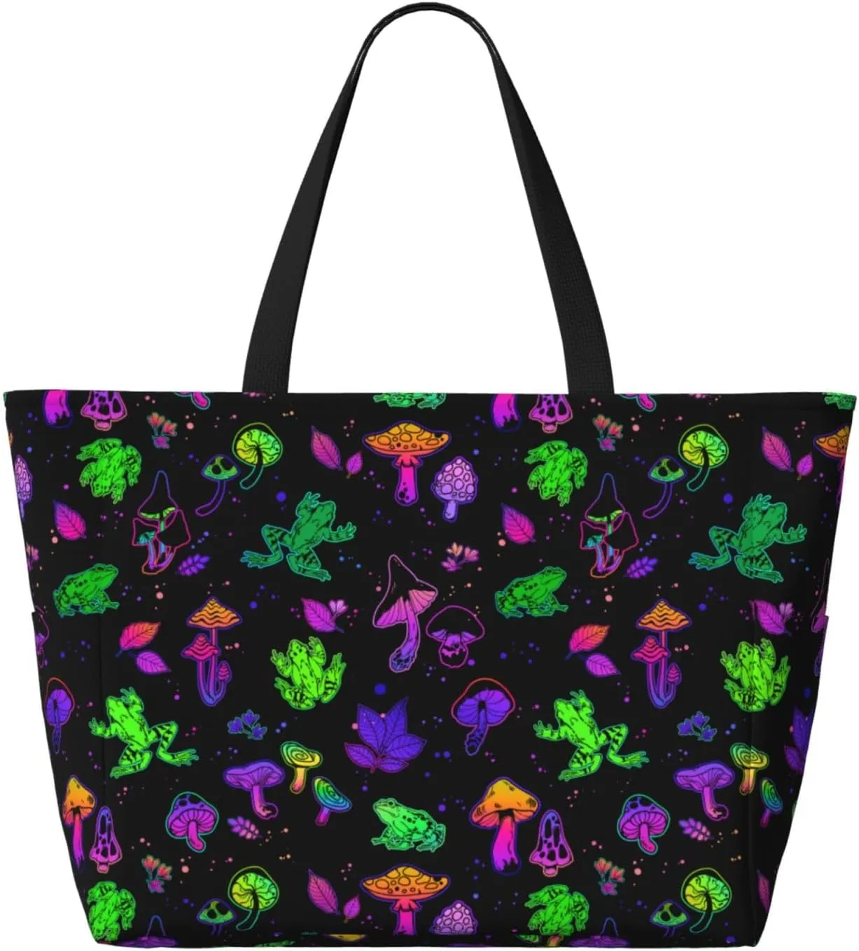 Women's Beach Travel Bags Large Waterproof Tote Bag with Pockets Sandproof Handbag for Beach Gym Vacation