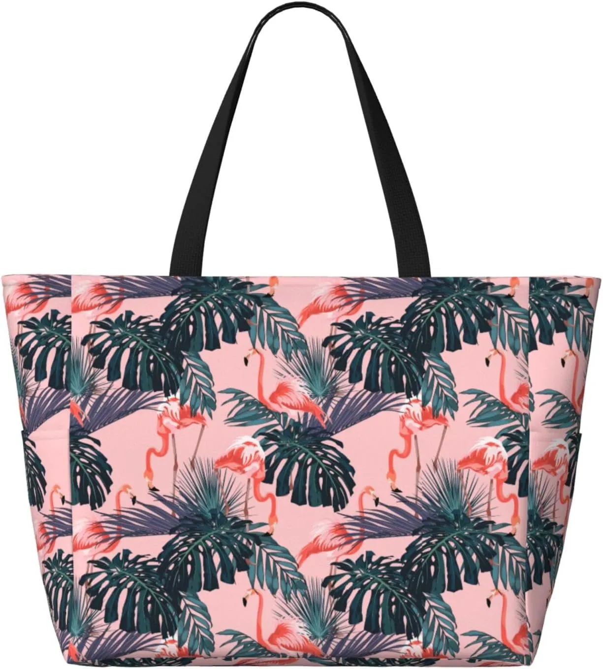 Women's Beach Travel Bags Large Waterproof Tote Bag with Pockets Sandproof Handbag for Beach Gym Vacation