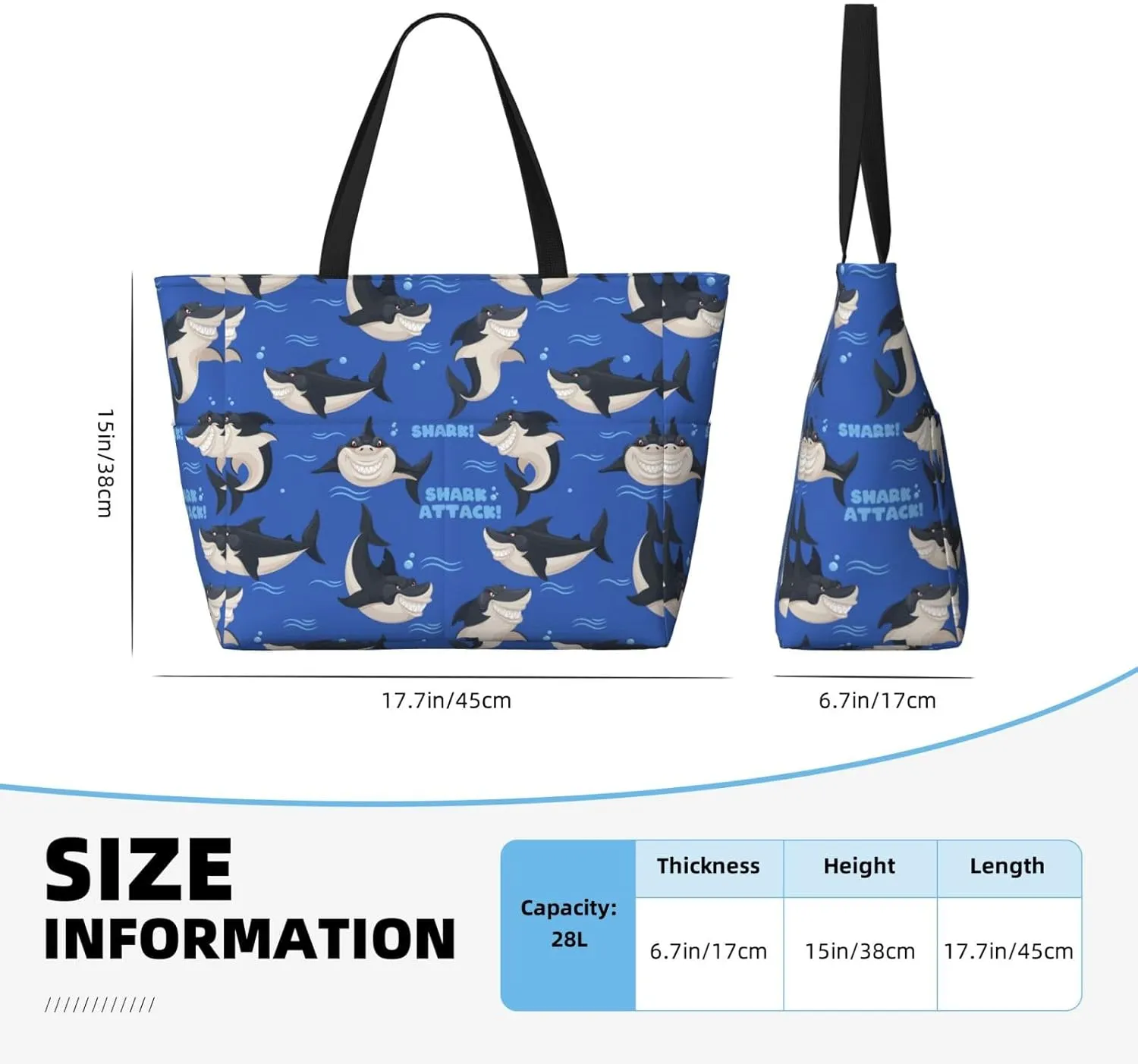 Women's Beach Travel Bags Large Waterproof Tote Bag with Pockets Sandproof Handbag for Beach Gym Vacation