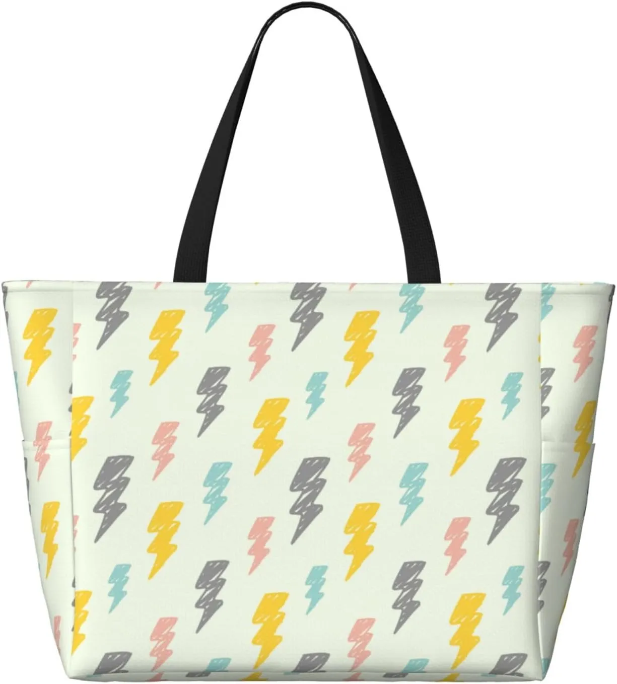 Women's Beach Travel Bags Large Waterproof Tote Bag with Pockets Sandproof Handbag for Beach Gym Vacation