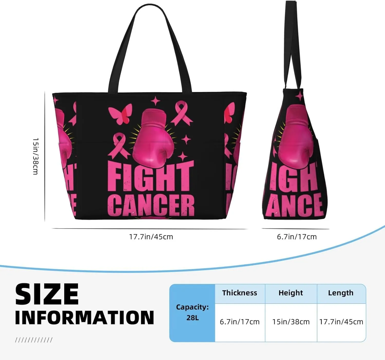 Women's Beach Travel Bags Large Waterproof Tote Bag with Pockets Sandproof Handbag for Beach Gym Vacation