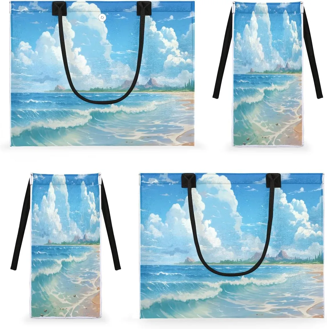 Womens Birthday Gifts Tote Bag Deep Sea Water Beach Bags for Women Handbags