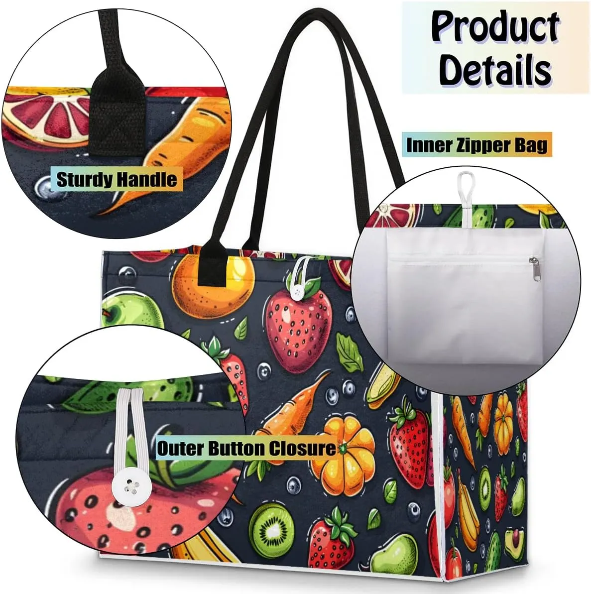 Womens Birthday Gifts Tote Bag Flower Sloth Beach Bags for Women Handbags
