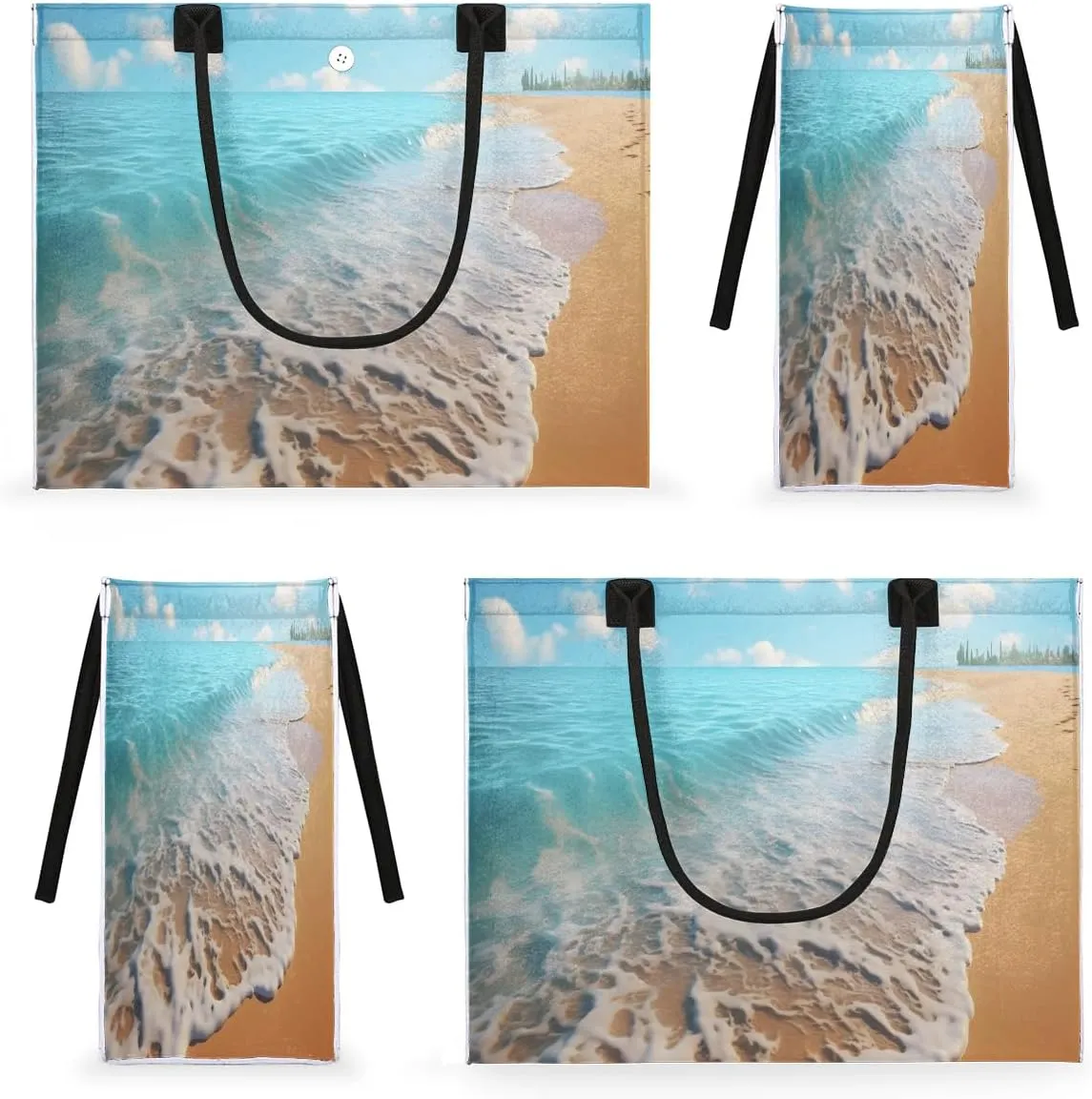 Womens Birthday Gifts Tote Bag Whirl Waves Sea Beach Bags for Women Handbags