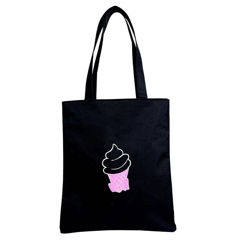 Women's Canvas Hand-held Large Capacity University Style Bags