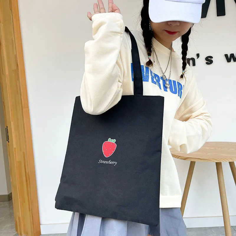 Women's Canvas Hand-held Large Capacity University Style Bags