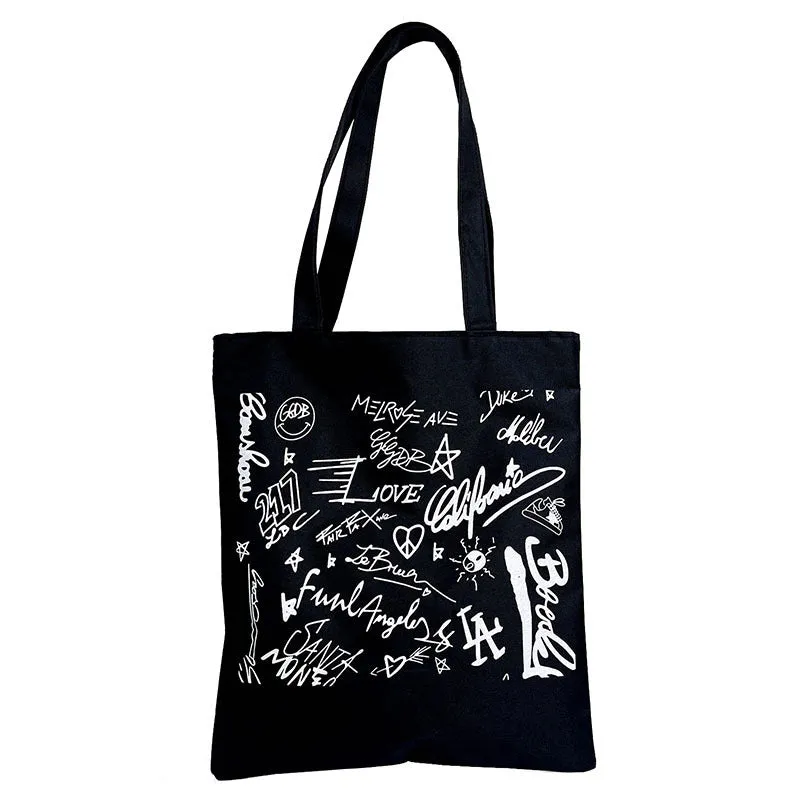 Women's Canvas Hand-held Large Capacity University Style Bags