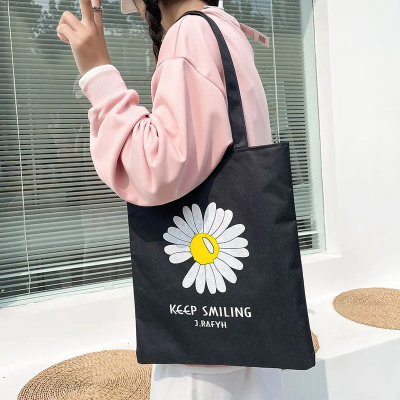 Women's Canvas Hand-held Large Capacity University Style Bags