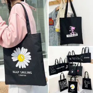 Women's Canvas Hand-held Large Capacity University Style Bags