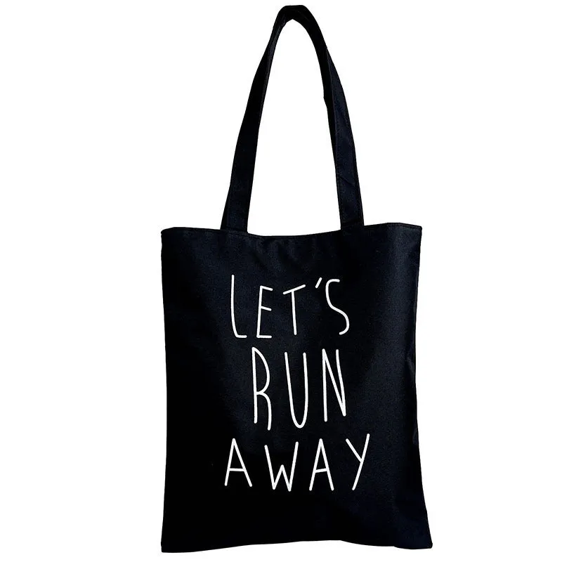 Women's Canvas Hand-held Large Capacity University Style Bags
