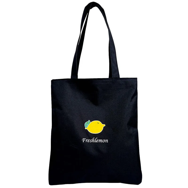 Women's Canvas Hand-held Large Capacity University Style Bags