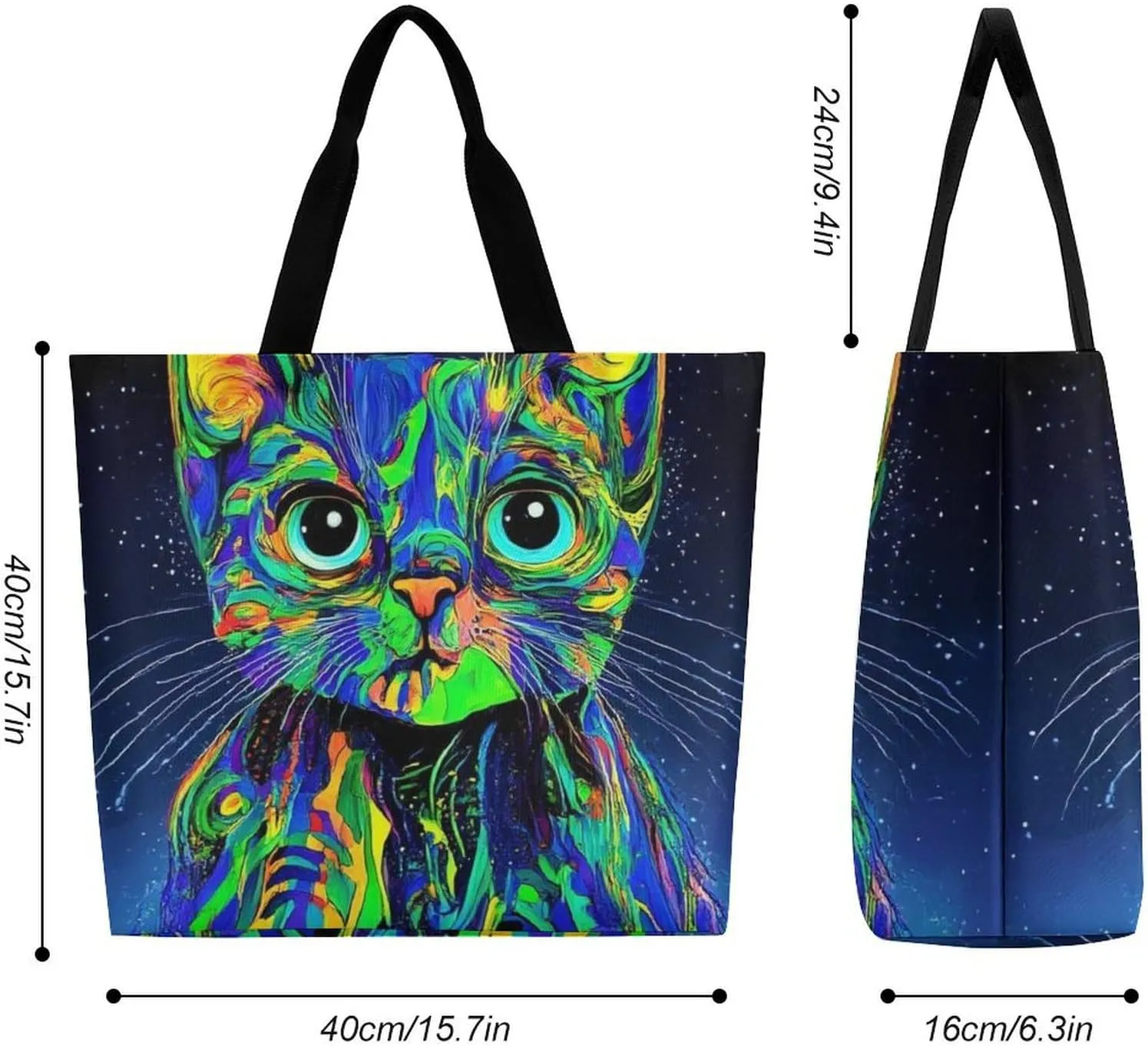 Womens Grocery Bag, Large Capacity Tote Bags Portable Reusable Shopping Shoulder Bag