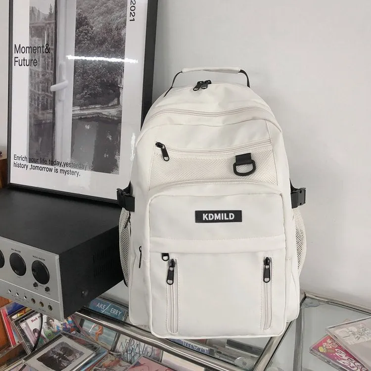 Women's High Korean College Mori Retro Canvas Backpacks