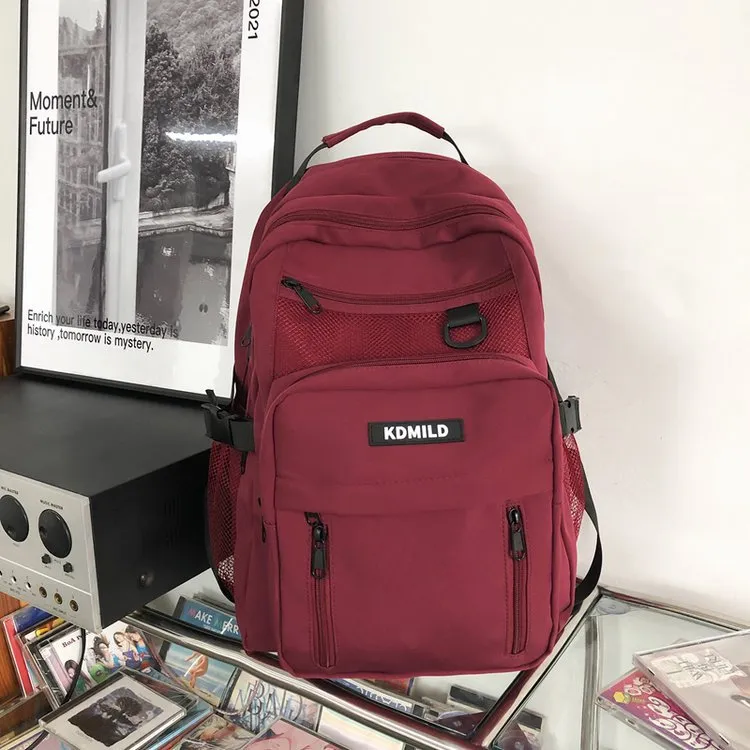 Women's High Korean College Mori Retro Canvas Backpacks