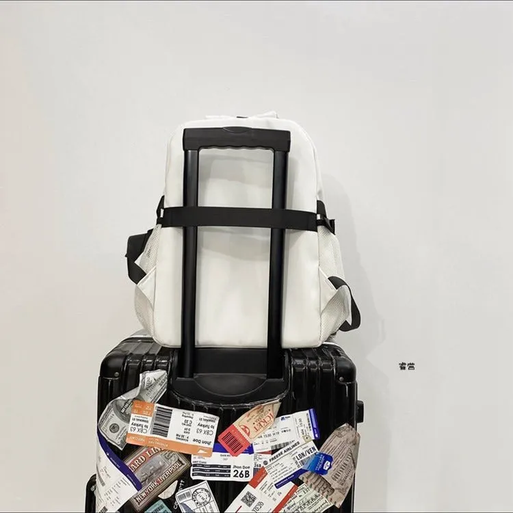 Women's High Korean College Mori Retro Canvas Backpacks