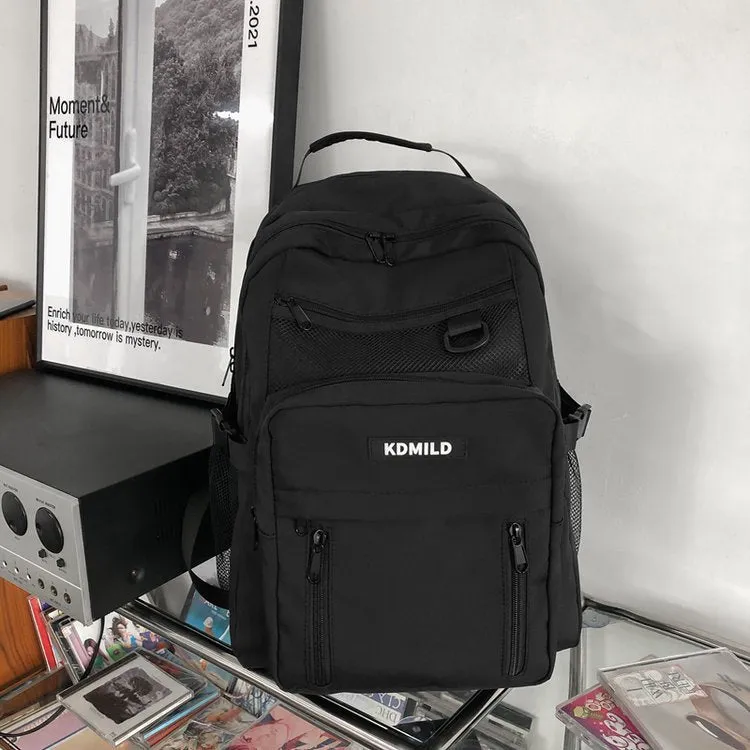 Women's High Korean College Mori Retro Canvas Backpacks