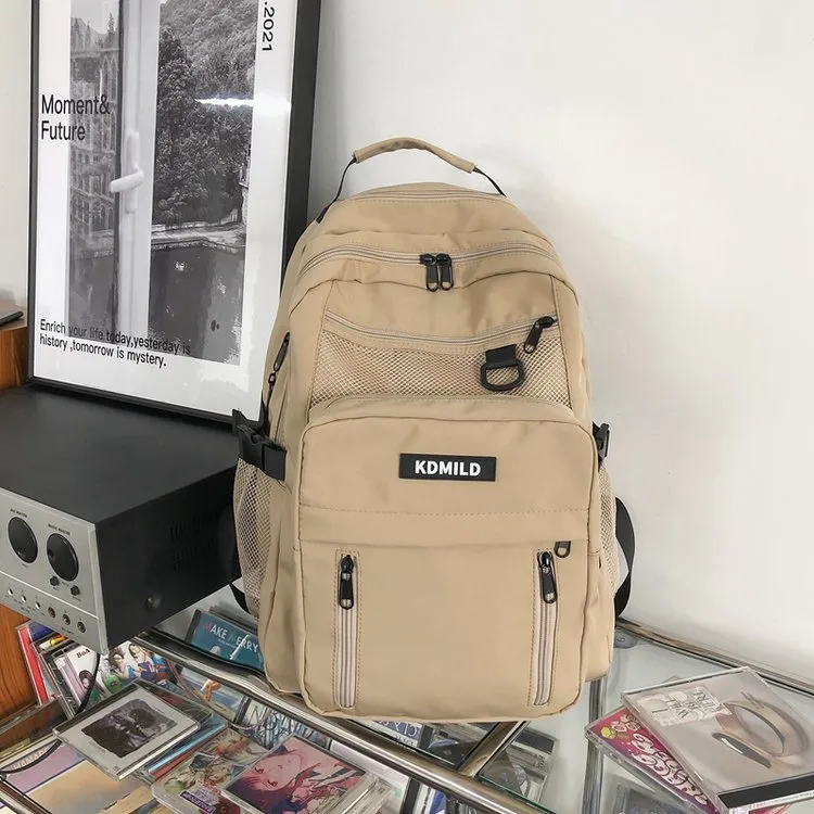 Women's High Korean College Mori Retro Canvas Backpacks