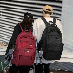 Women's High Korean College Mori Retro Canvas Backpacks