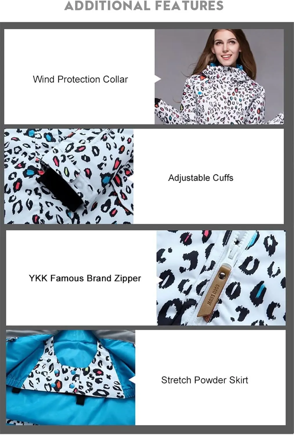 Women's Ice Snow Wear Skiing Jackets Winter Outdoor Sports Snowboarding Clothes 10K Waterproof Costumes Coats for Girl's