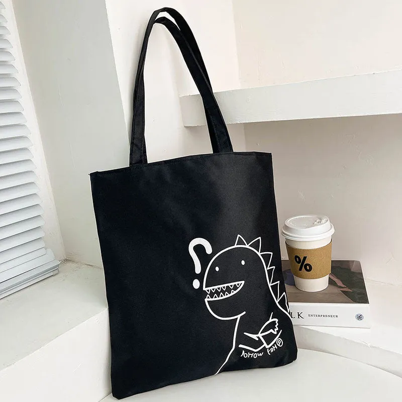 Women's Korean Style Trendy Large Capacity Canvas Autumn Shoulder Bags