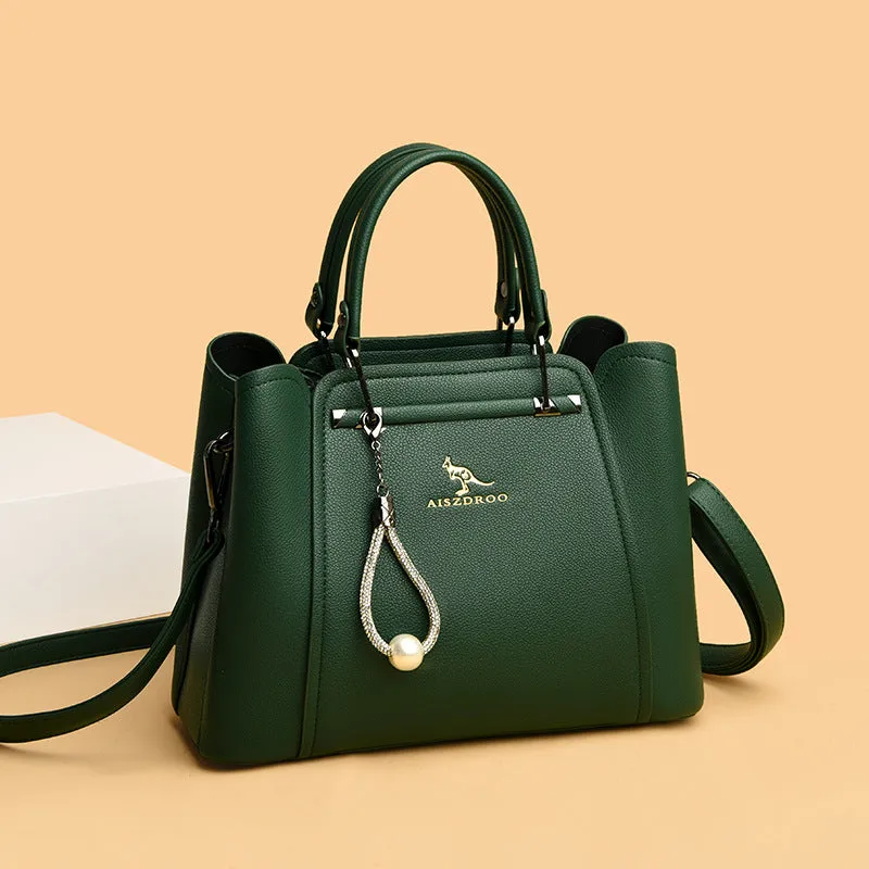 Women's Large Capacity Fashionable Leather Handbag