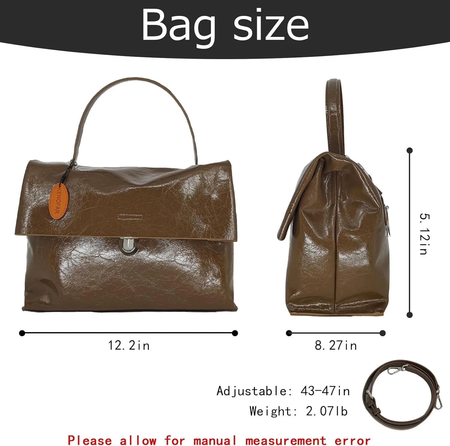 Women's Leather Tote Bags Large Capacity Genuine Leather Handbag Bag Medium