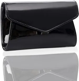 Women's Mini Shiny Candy Patent Leather Evening Bag Bridal Party Clutch Purses Cocktail Prom Handbags