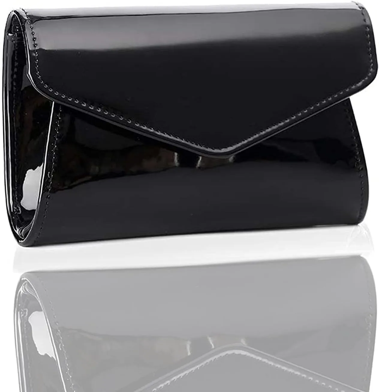 Women's Mini Shiny Candy Patent Leather Evening Bag Bridal Party Clutch Purses Cocktail Prom Handbags