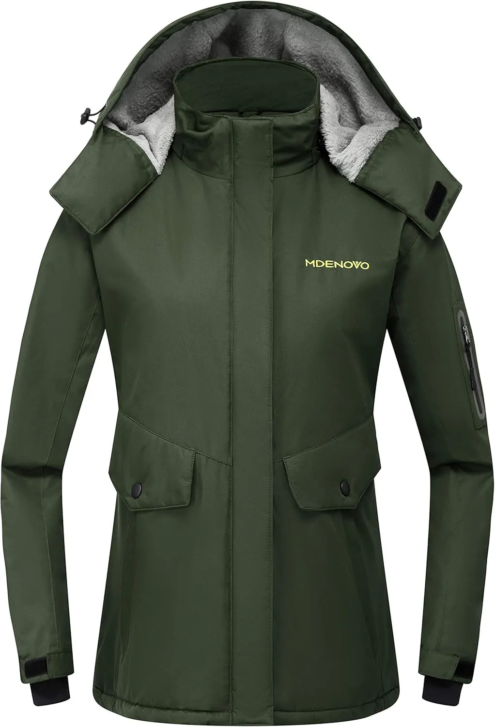 Women's Mountain Ski Jacket Waterproof Fleece Snowboard Winter Rain Coat