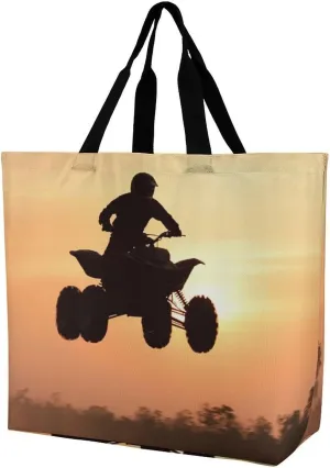 Women's Reusable Grocery Shopping Bag, Portable Shoulder Bag Casual Large Tote Bags