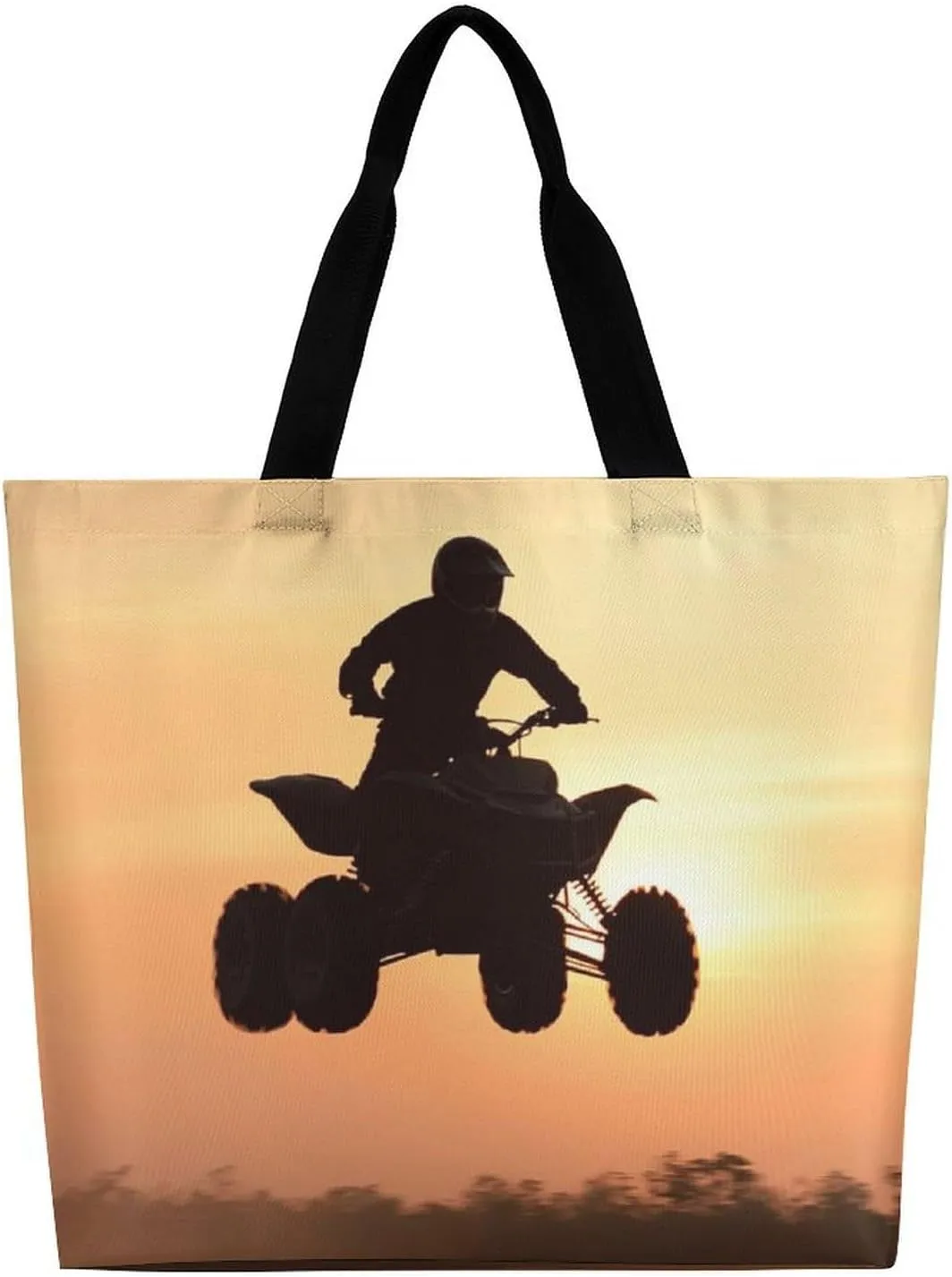 Women's Reusable Grocery Shopping Bag, Portable Shoulder Bag Casual Large Tote Bags