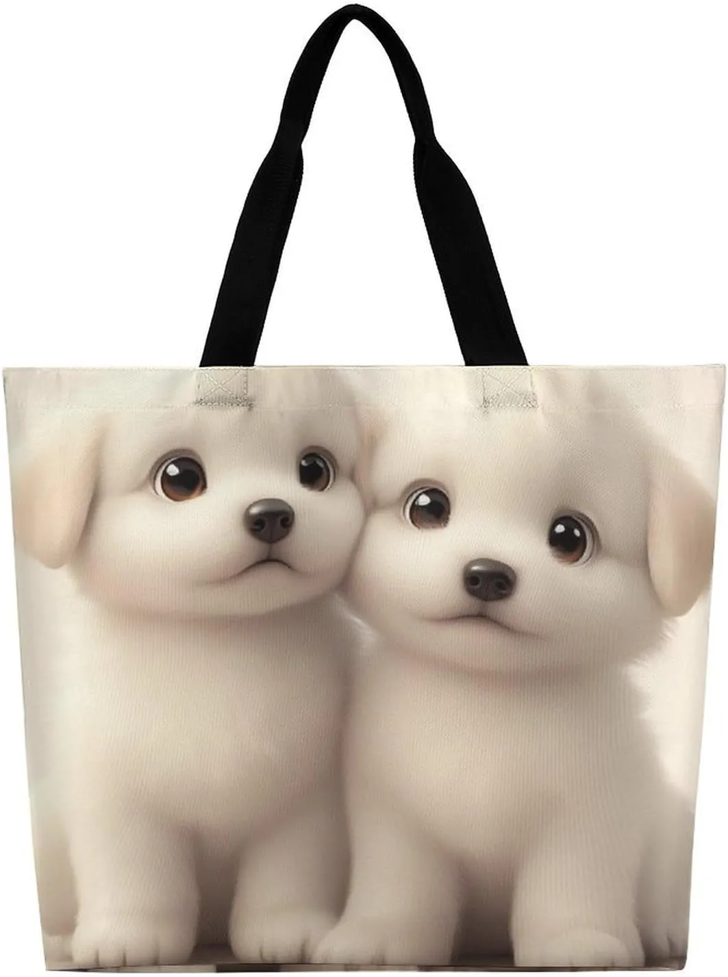 Women's Reusable Tote Bag, Portable Shoulder Handbags Large Capacity Casual Shopping Bags
