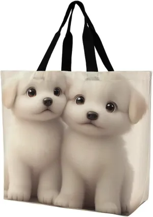 Women's Reusable Tote Bag, Portable Shoulder Handbags Large Capacity Casual Shopping Bags