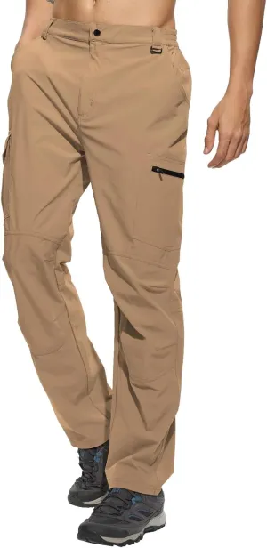 Work Pants for Men Waterproof Lightweight Quick Dry Travel Fishing Camping Men Hiking Cargo Pants Outdoor 6 Pockets